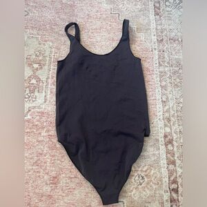 skims black bodysuit